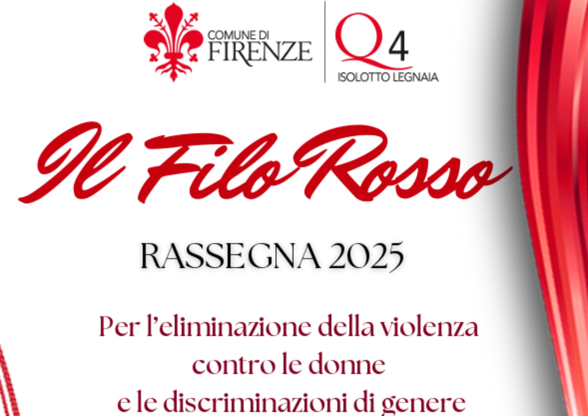firenze filo rosso 2025, iniziativa contro la violenza di genere
